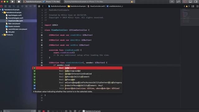 Custom Radio Button In Swift 5 | Swift Tutorial смотреть онлайн