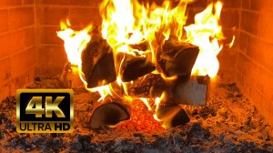 Пламя камина: 30 минут терапии релаксацией. (4К-видео АСМР )