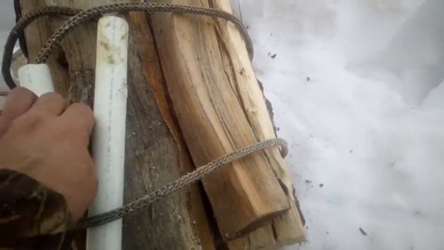 Переноска дров. Приспособление. смотреть онлайн