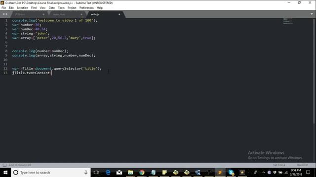 Learn JavaScript - Query Selector смотреть онлайн