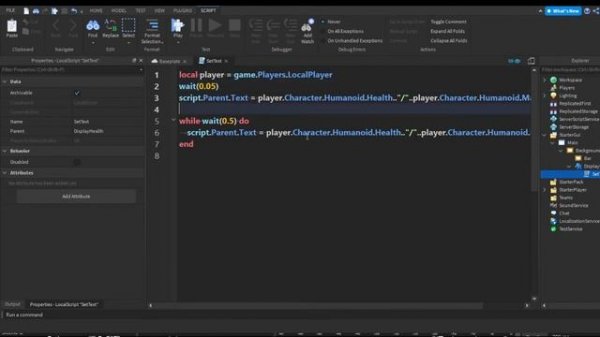 How to make a health bar UI | Roblox Studio