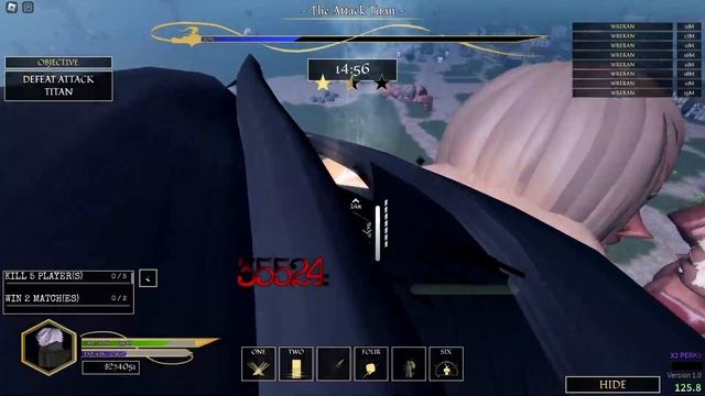 (Roblox) Attack On Titan: Evolution New CHAOTIC Attack Titan Raid (Solo)