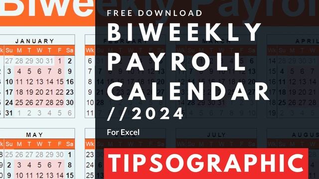 [FREE] Biweekly Payroll Calendar Excel - 2024 смотреть онлайн