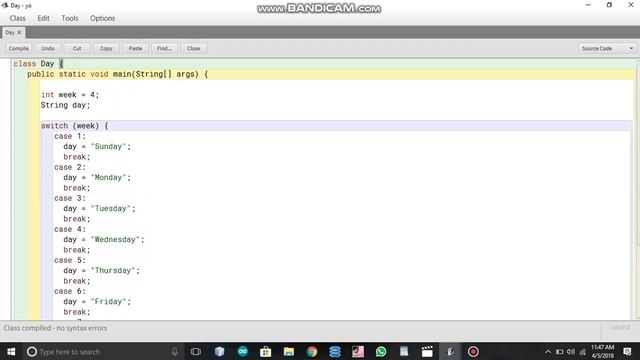 Java tutorial #12 : SWITCH STATEMENT смотреть онлайн