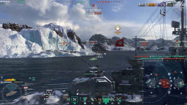 МИР КОРАБЛЕЙ клан KWANT бой AlexSomers на HINDENBURG смотреть онлайн