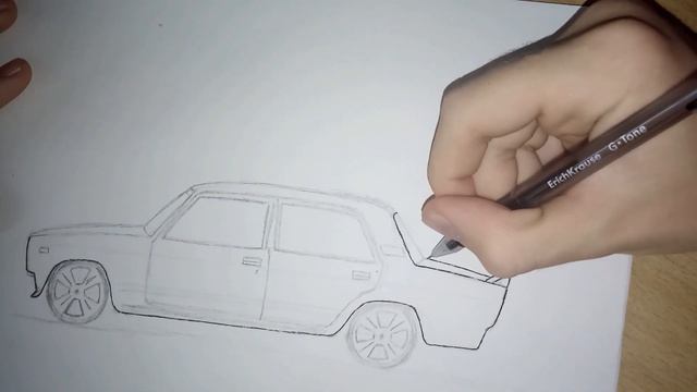 КАК НАРИСОВАТЬ ВАЗ 2107 смотреть онлайн