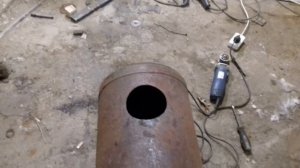 Печь из газового баллона, в гараж, своими руками,