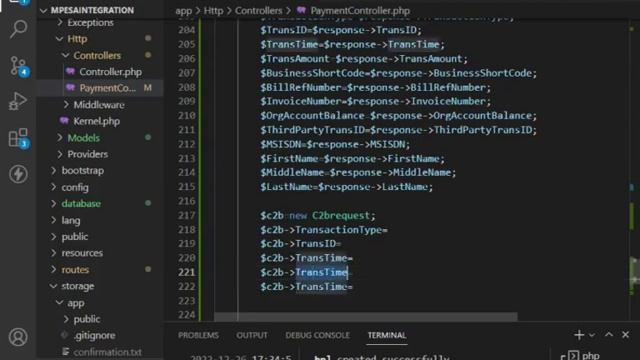Mpesa Daraja API 2.0 Integration to Laravel PHP ||Saving C2B Response to Database || #8 Tutorial смотреть онлайн