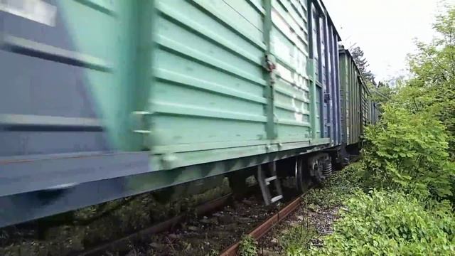 Грузовой поезд на Абхазской ж/д