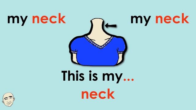 Parts of The Body | Singular Form | English Vocabulary Practice | ESL | EFL смотреть онлайн