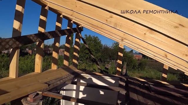 БЮДЖЕТНАЯ ОДНОСКАТНАЯ КРЫША своими руками за 10 часов! Делаю с черепицей Ондулин! Выглядит супер! смотреть онлайн