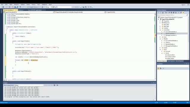 Exporting Data To CSV & Excel In Asp.NET MVC смотреть онлайн