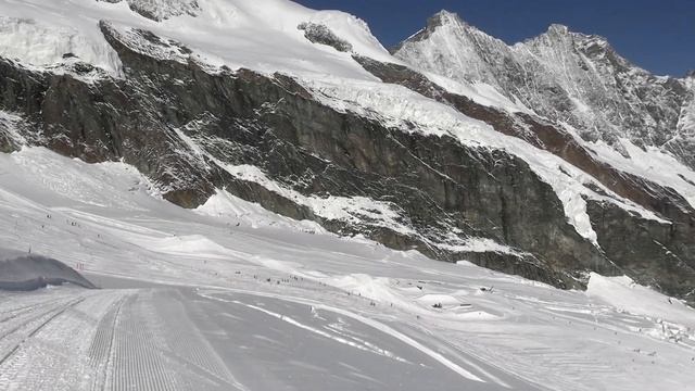 Saas-Fee Panorama Footage, Switzerland  09.21.2021.
