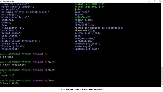 Cómo crear directorios (carpetas) y archivos con Git Bash смотреть онлайн