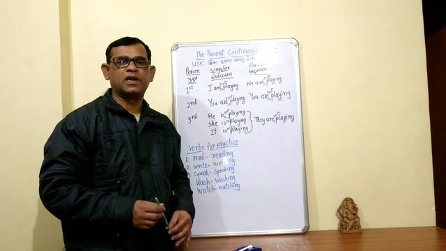 English Grammar | Tenses | Present Continuous Tense | English Grammar In Gujarati | Std. 10 |