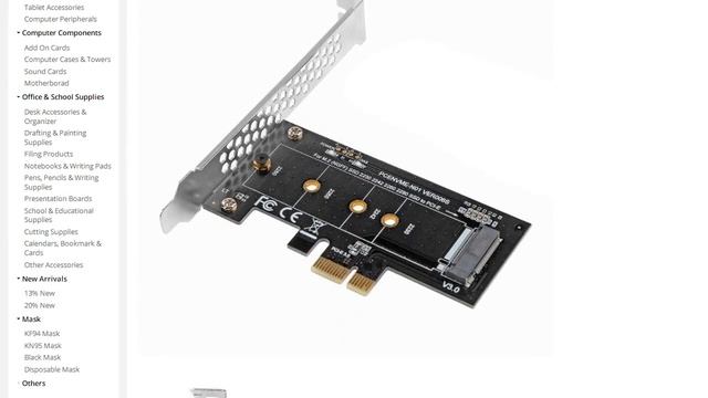PCI-E 30x1 к M2 SSD M ключ слот конвертер адаптер и низкопрофильный кронштейн смотреть онлайн