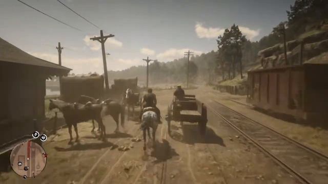 Прохождение Red Dead Redemption 2. Часть 39. Ограбление поезда, берем большой куш! (PS4) смотреть онлайн
