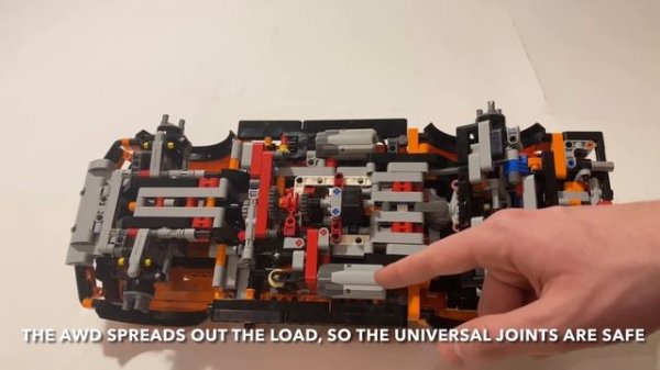 Lego technic Ford Raptor 4x4 Motorized || buggy motor, slow motions, rubberband suspension and more