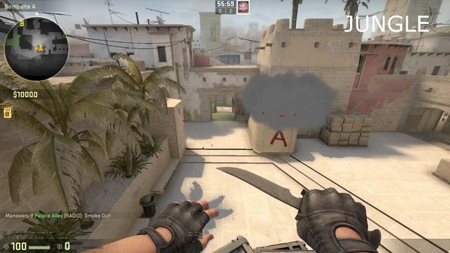 CS:GO - Mirage Basic Smoke Tutorial ( Stairs, Jungle & CT ) смотреть онлайн