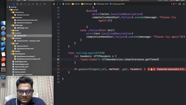 [PART -3] User Logout API Calling | handling Login & Logout APP Flow in Swift 5 (English). смотреть онлайн