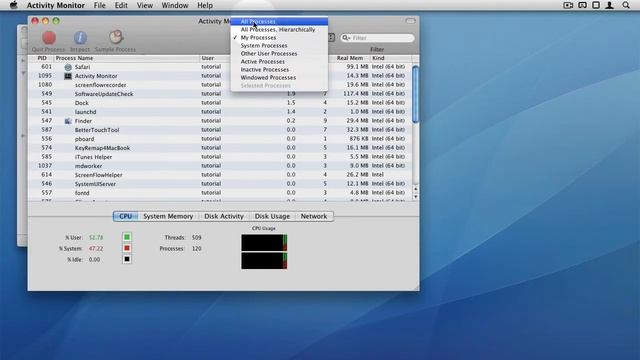 Mac OS X - Activity Monitor - Printing all processes to PDF смотреть онлайн