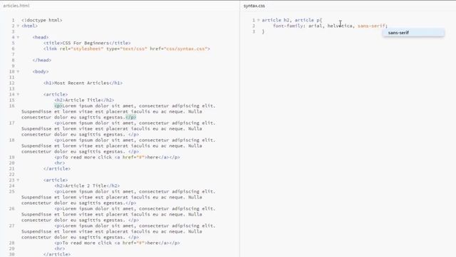 CSS Tutorial For Beginners 28 - Font Family смотреть онлайн