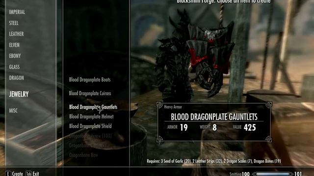 Skyrim: Blood Dragonplate Armor смотреть онлайн
