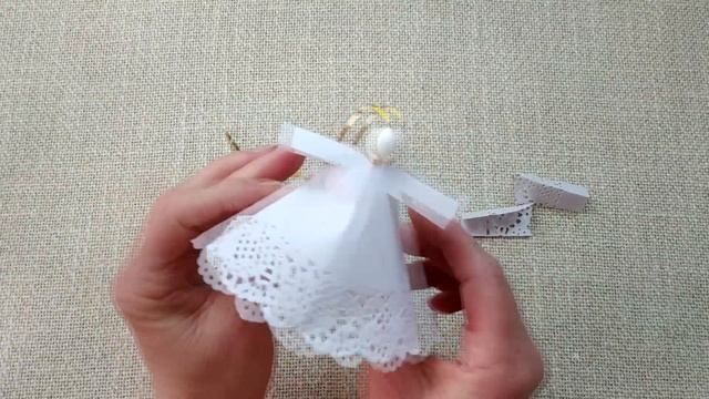 АНГЕЛ из бумажных салфеток своими руками |Новогодний декор DIY | Новогодние поделки смотреть онлайн