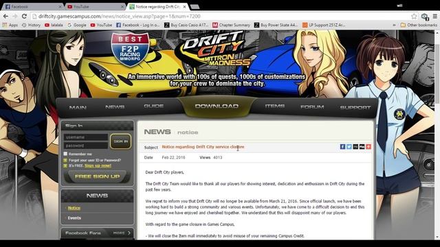 Drift City (US) games campus is shutting down. смотреть онлайн