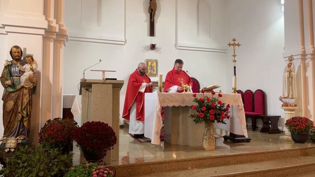 Св. Месса - суббота 28.10.2023 в 18.15, Розарий смотреть онлайн