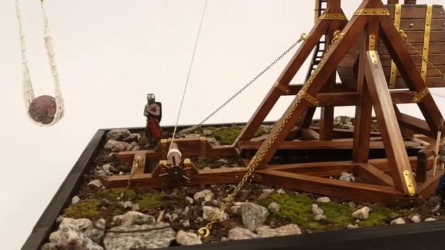 Требушет (требюше, trébuchet) - масштабная модель смотреть онлайн