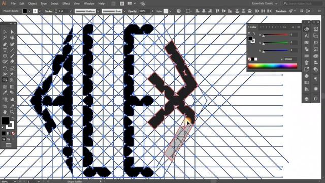 Design Modern Logo in Any Shape | Adobe illustrator tutorial | Name logos смотреть онлайн