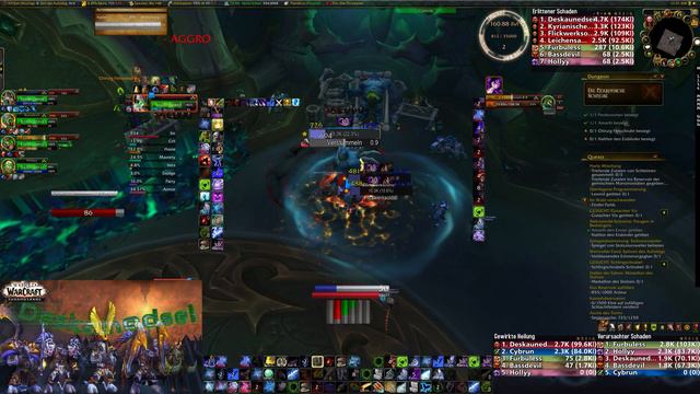 Shadowlands Blood DK 💯Full Dungeon - Heroic🔥"Necrotic Wake"🎮 Tank PoV - WoW смотреть онлайн