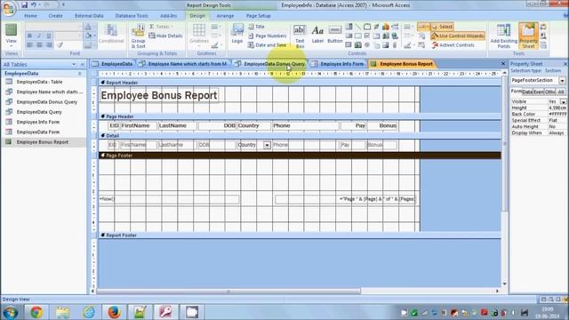 Beginners MS Access Database Tutorial 5 - Creating Microsoft Access Reports смотреть онлайн