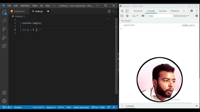 Undefined vs Not defined in JavaScript | Love U JavaScript Ep# 5 смотреть онлайн