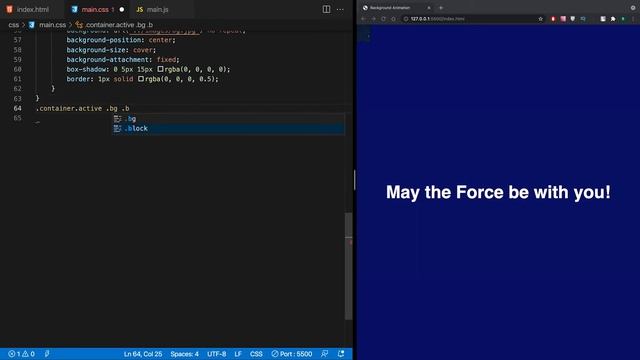 Background Animation JavaScript HTML CSS | How to make Background Image Animation? смотреть онлайн