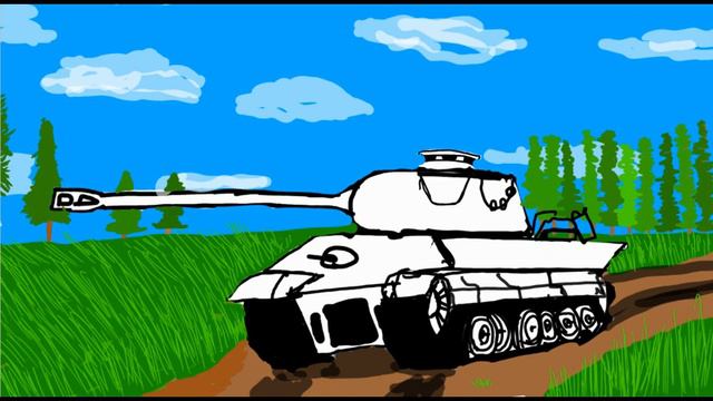 рисунок танка тигр 2 смотреть онлайн