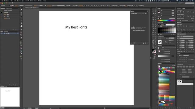 Кастомные группы шрифтов в Adobe Illustrator смотреть онлайн