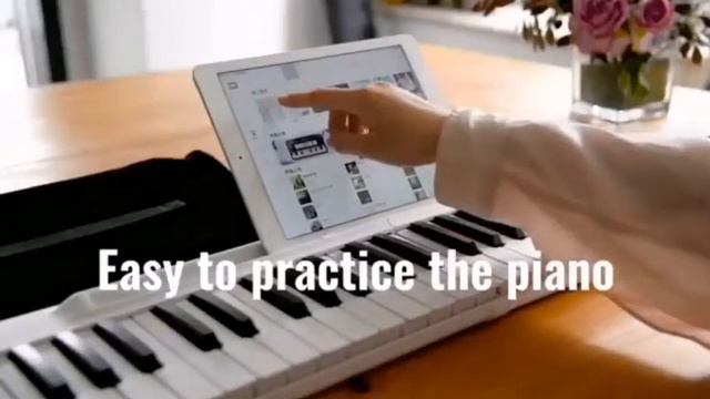 super slim spliced & detachable portable electronic wood texture piano keyboard 88keys from Everlin смотреть онлайн