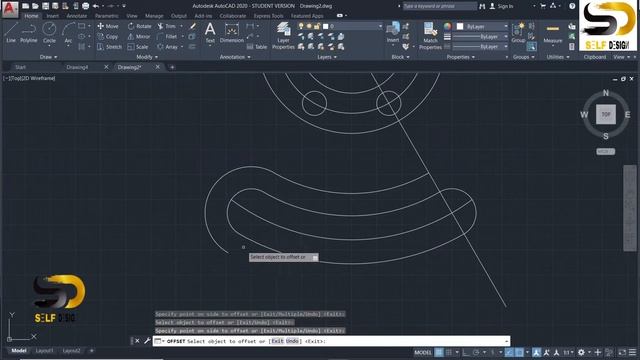 AutoCAD 2d tutorial #5 |AutoCAD tutorial for beginners| mechanical part drawing in AutoCAD смотреть онлайн