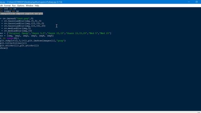 Image Blurring and Smoothing | OpenCV -5 | Python Tutorial in Tamil смотреть онлайн