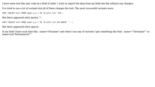 Databases: export data from postgresql смотреть онлайн