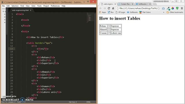 HTML & CSS - 08 - Table Headers & Content смотреть онлайн