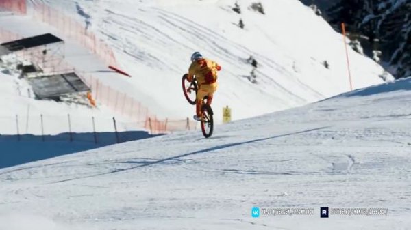 Зимний Экстрим на Велосипеде ★ Трюки, фрирайд и фристайл на горном велосипеде, скоростной спуск