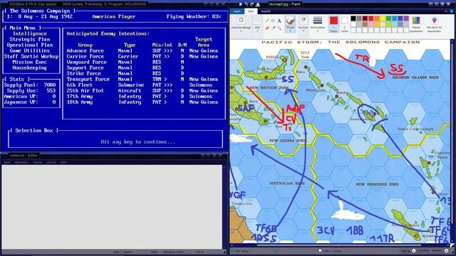 Pacific Storm: The Solomon´s Campaign (1991) by Simulations Canada - Content Review & Gameplay смотреть онлайн