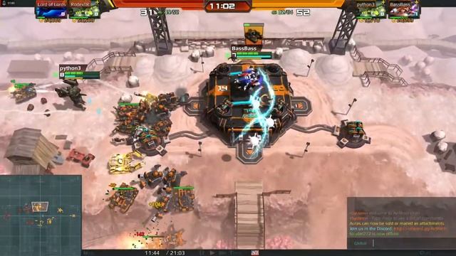 Airmech Strike 2v2 Lord of Lords & RodexTR Vs BassBass & Python3 Map Salt смотреть онлайн
