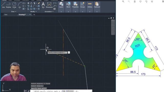 AUTOCAD EXAMPLE 4: SHURIKEN смотреть онлайн