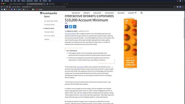 HOW TO FUND YOUR INTERACTIVE BROKERS ACCOUNT & MINIMUM DEPOSIT ?