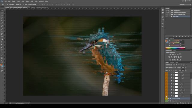 Professional Glitch Effect - Photoshop Tutorial смотреть онлайн