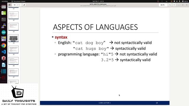 Python Lecture 1 - Introduction to Python 3 смотреть онлайн